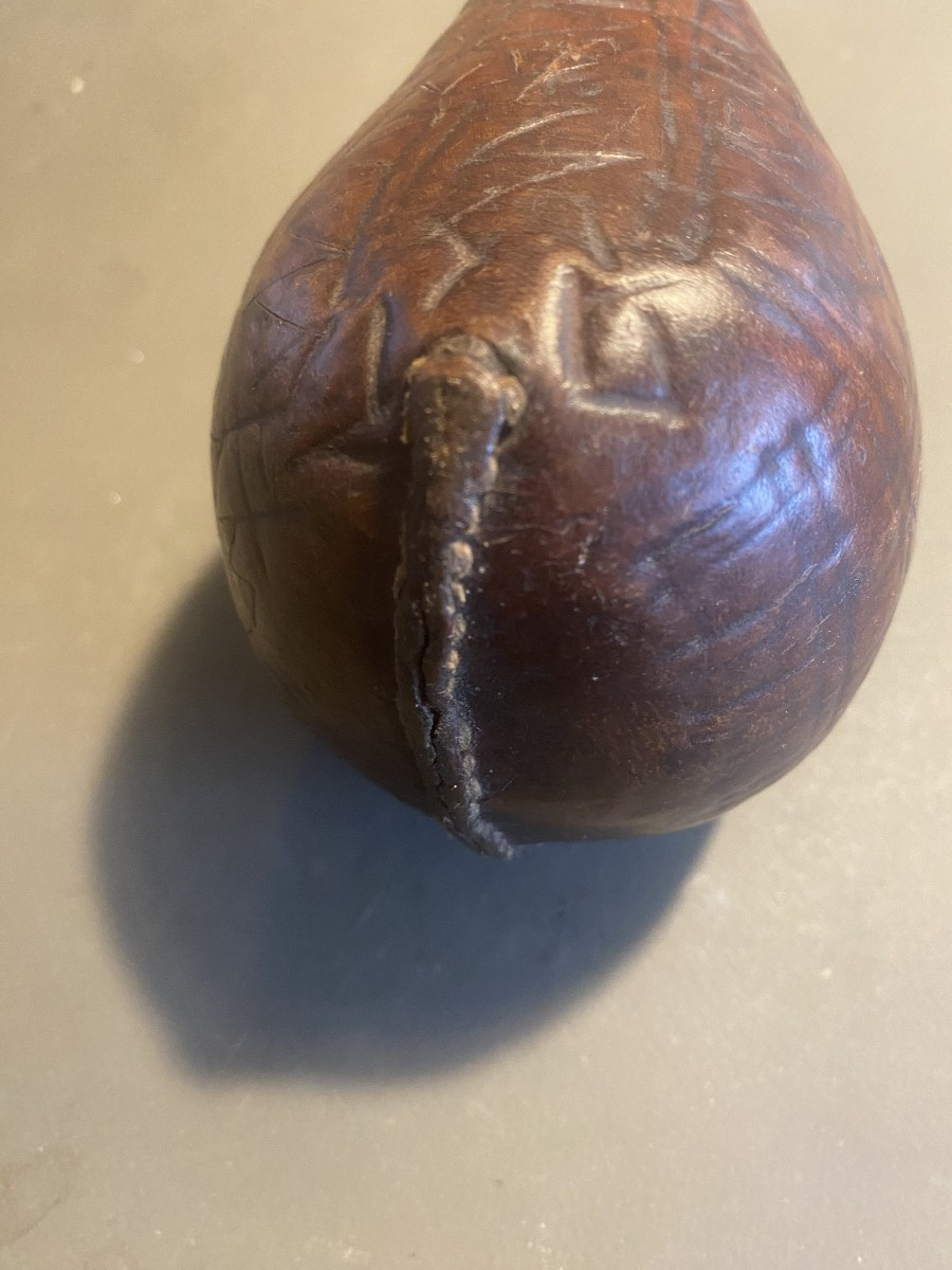 une poire à poudre originaire d'IRAN elle nous arrive de la fin du XIX ° siècle-photo-2
