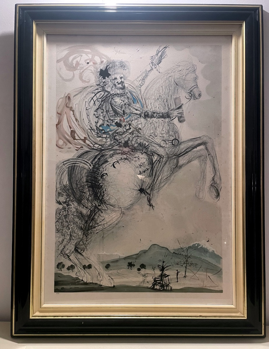 Lithographie Salvador Dali "Le conte Duc  d'Orléans"