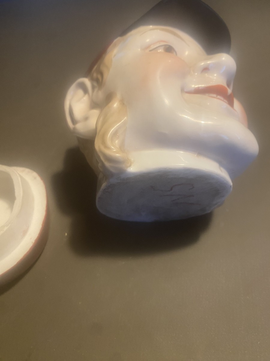 A Tobacco Jar In Earthenware, The Soldier Pioupiou, Late 19th Century, Early 1900s (my Ref: 650§§)-photo-4