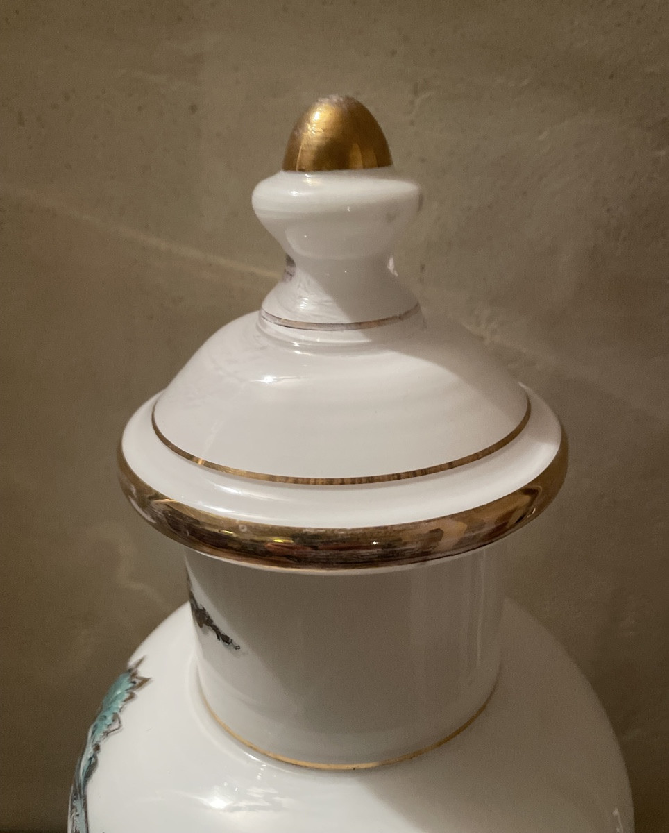 Syr Of Grenade" Pharmacy Jar In Semi-opaline Crystal-photo-4