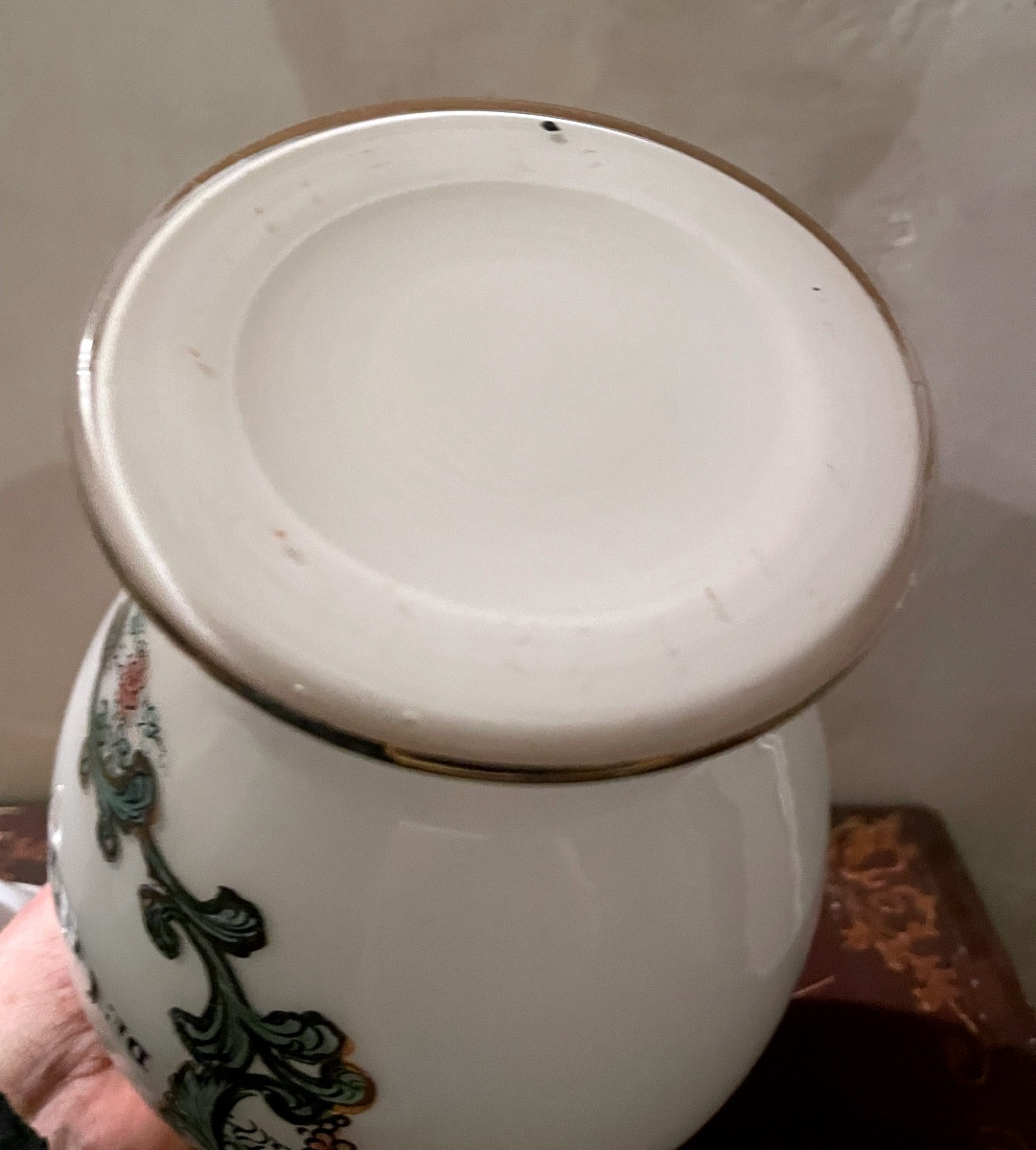 Syr Of Grenade" Pharmacy Jar In Semi-opaline Crystal-photo-3