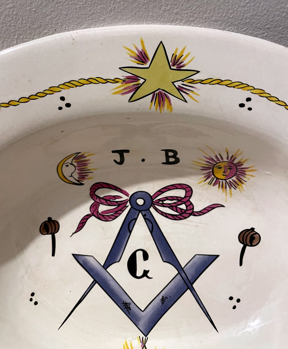 Plat à barbe maçonnique -photo-2