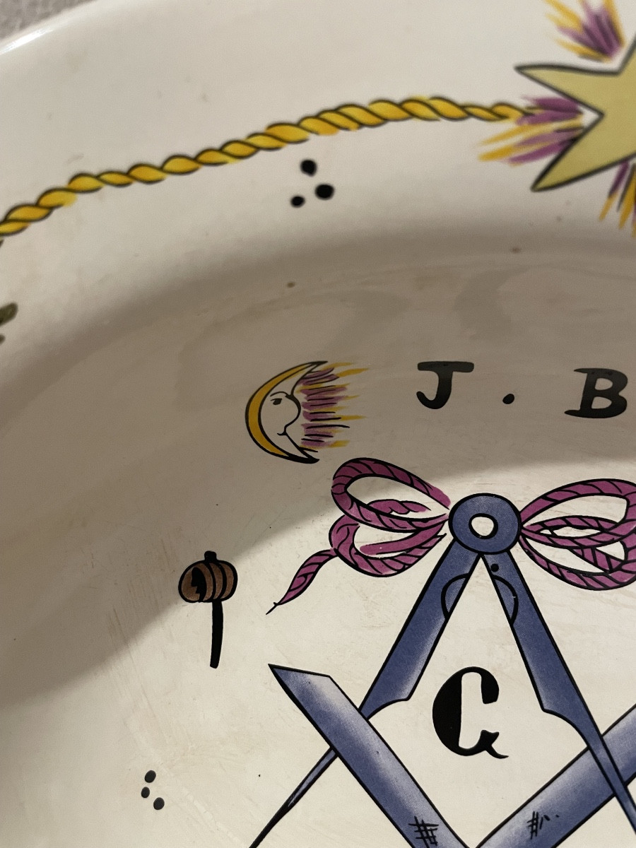 Plat à barbe maçonnique -photo-4