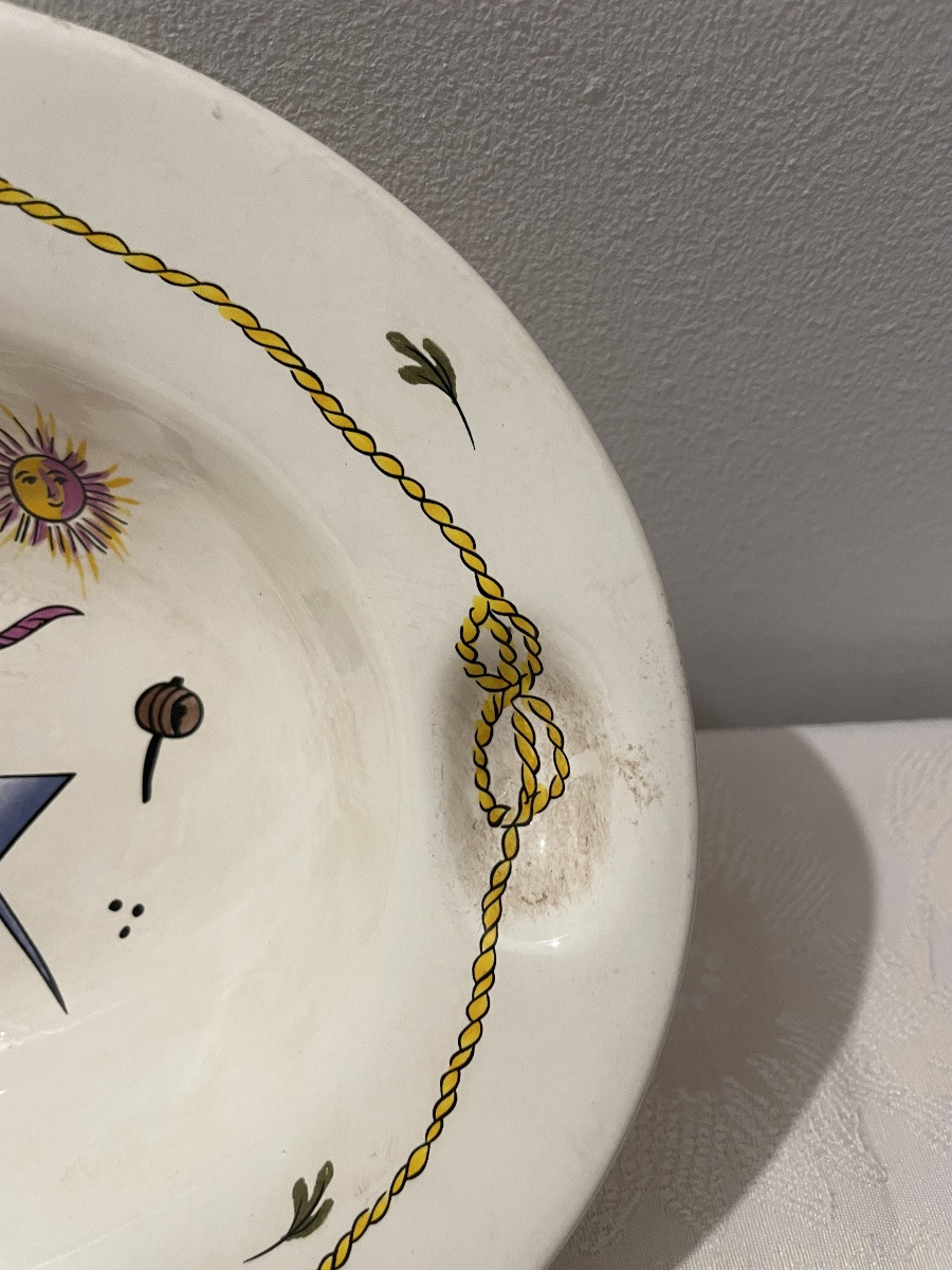 Plat à barbe maçonnique -photo-3