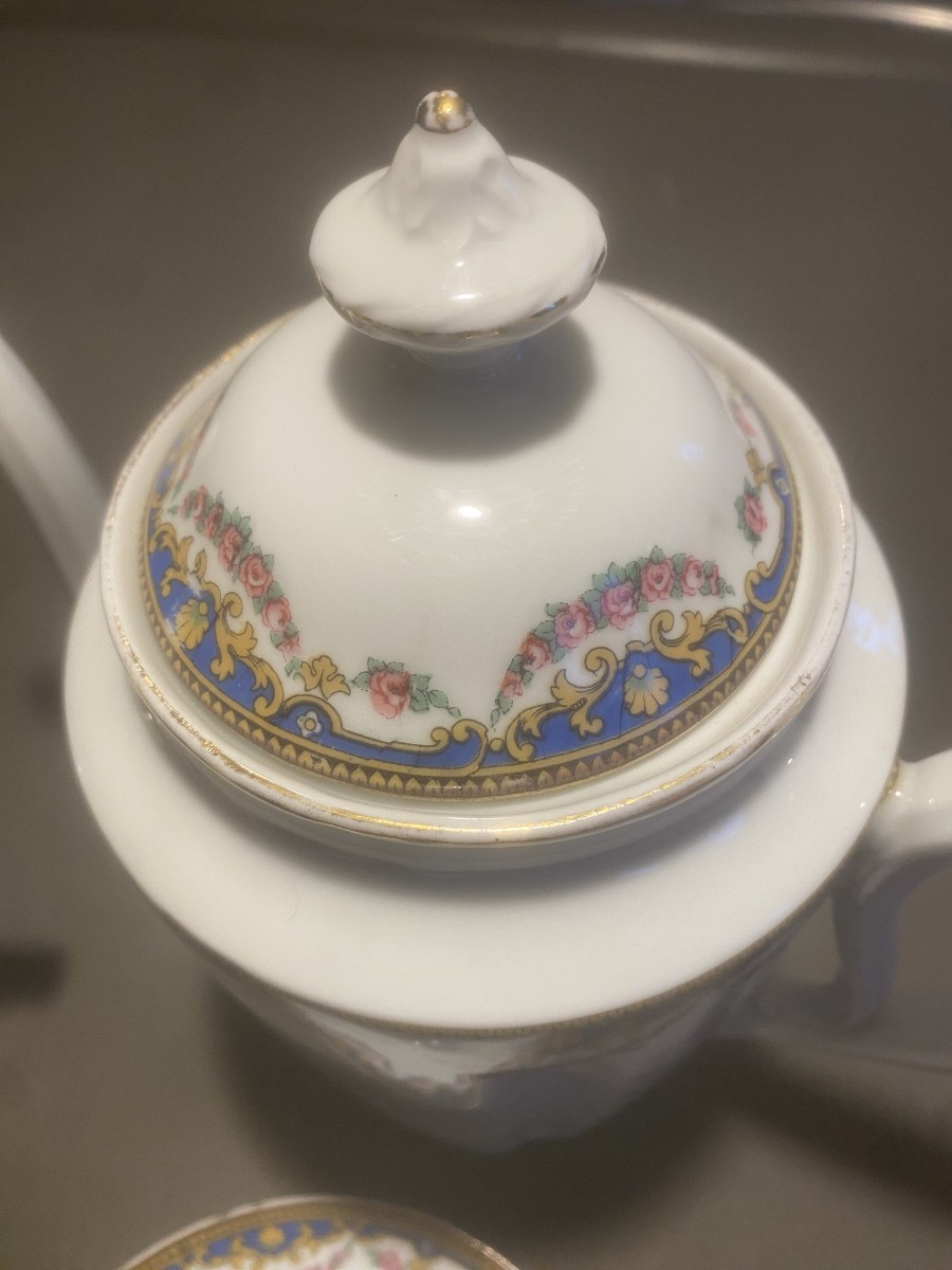 An Edgard Gauchez Coffee Service, Vierzon Porcelain, Maison Charonnat-photo-8
