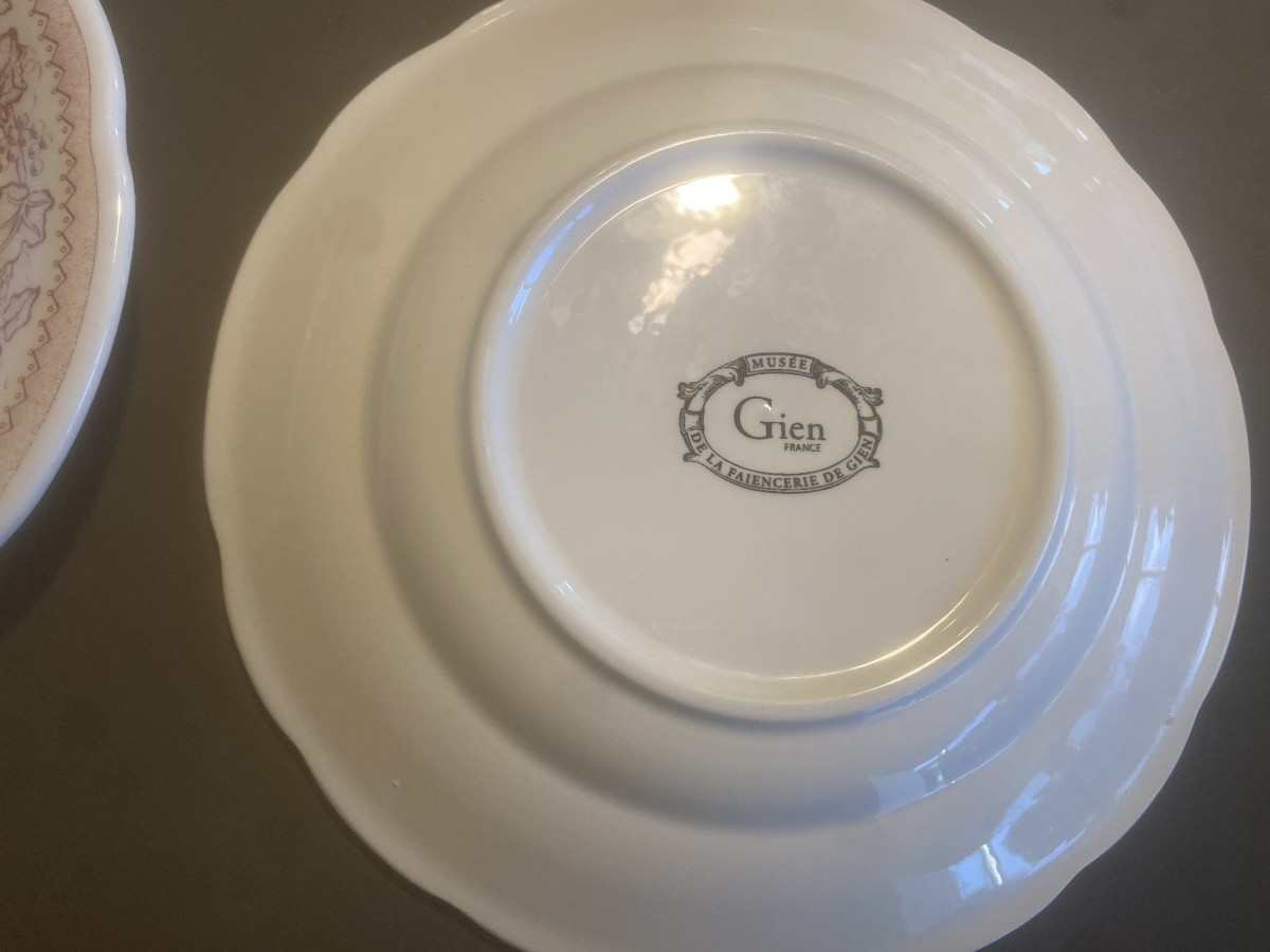 Un série de 6 assiettes à dèserts modéle fables de La Fontaine-photo-4