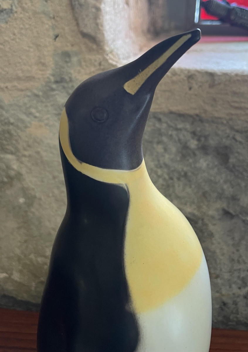 Manchot tire lire en céramique -Braedstrup denmark -Pondus cup 1983-photo-3