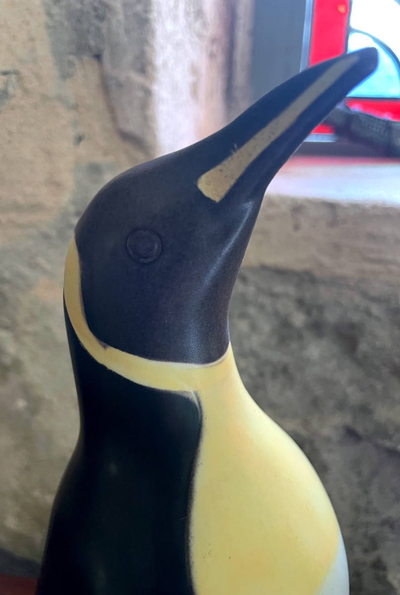 Manchot tire lire en céramique -Braedstrup denmark -Pondus cup 1983-photo-4