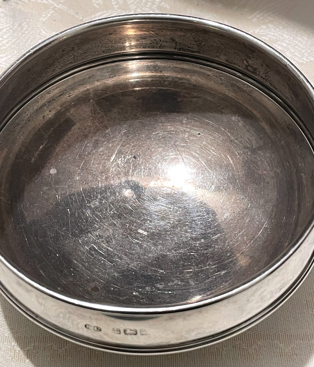 Petit bol en argent massif anglais – sterling – XIXe siècle-photo-4