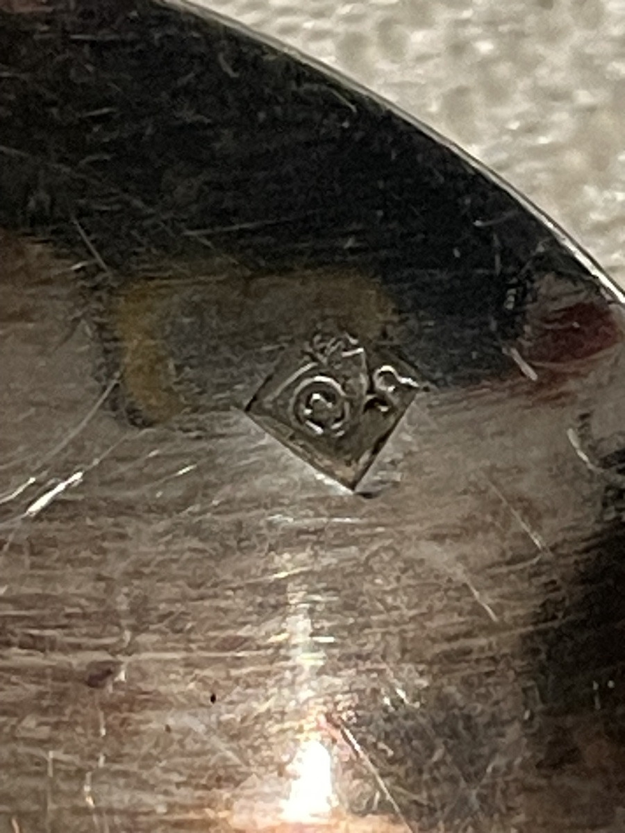 Set Of 12 Small 19th-century Solid Silver Spoons-photo-4