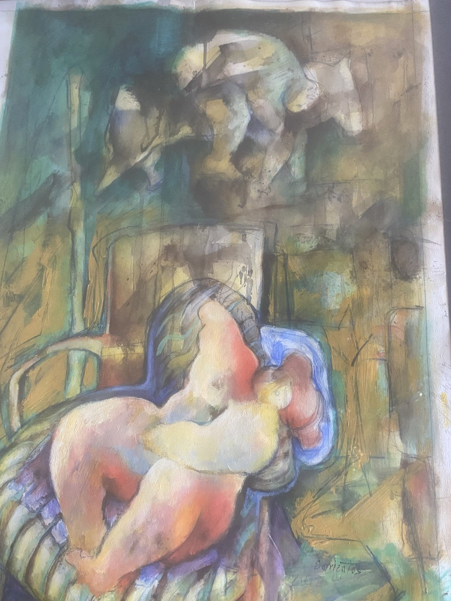 une aquarelle par le peintre péruvien WALTER BARIENTO-photo-1