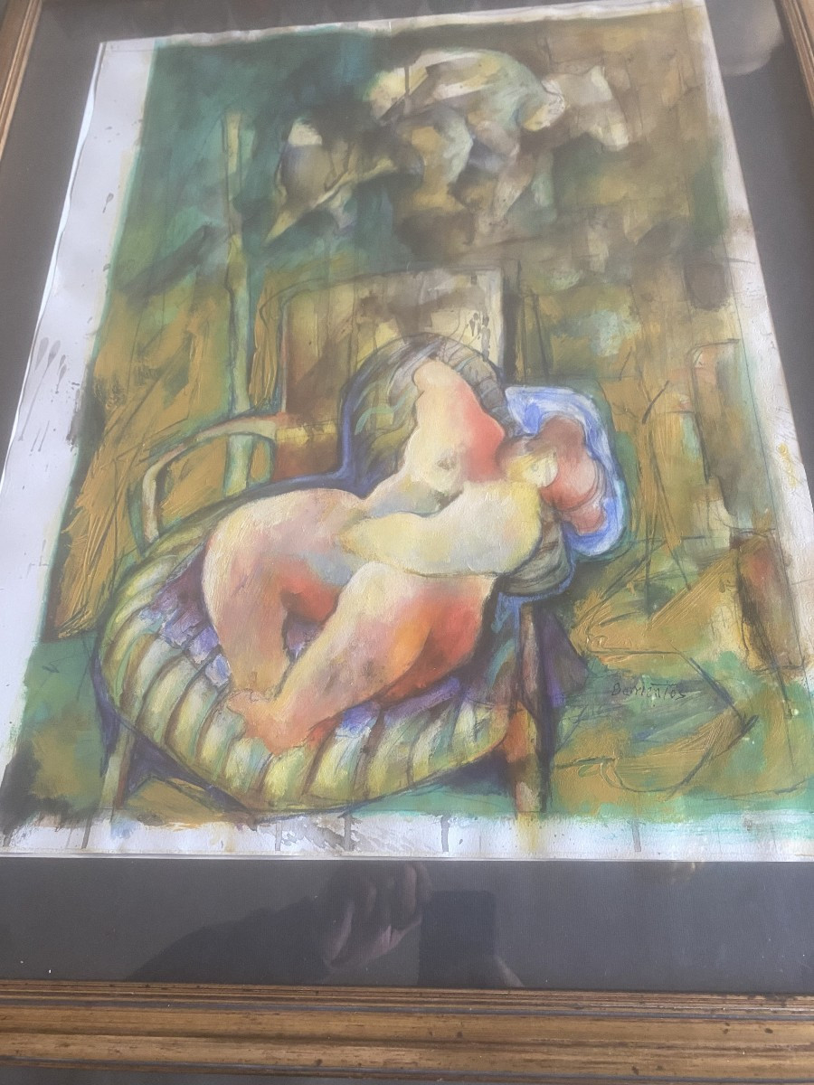 une aquarelle par le peintre péruvien WALTER BARIENTO-photo-3