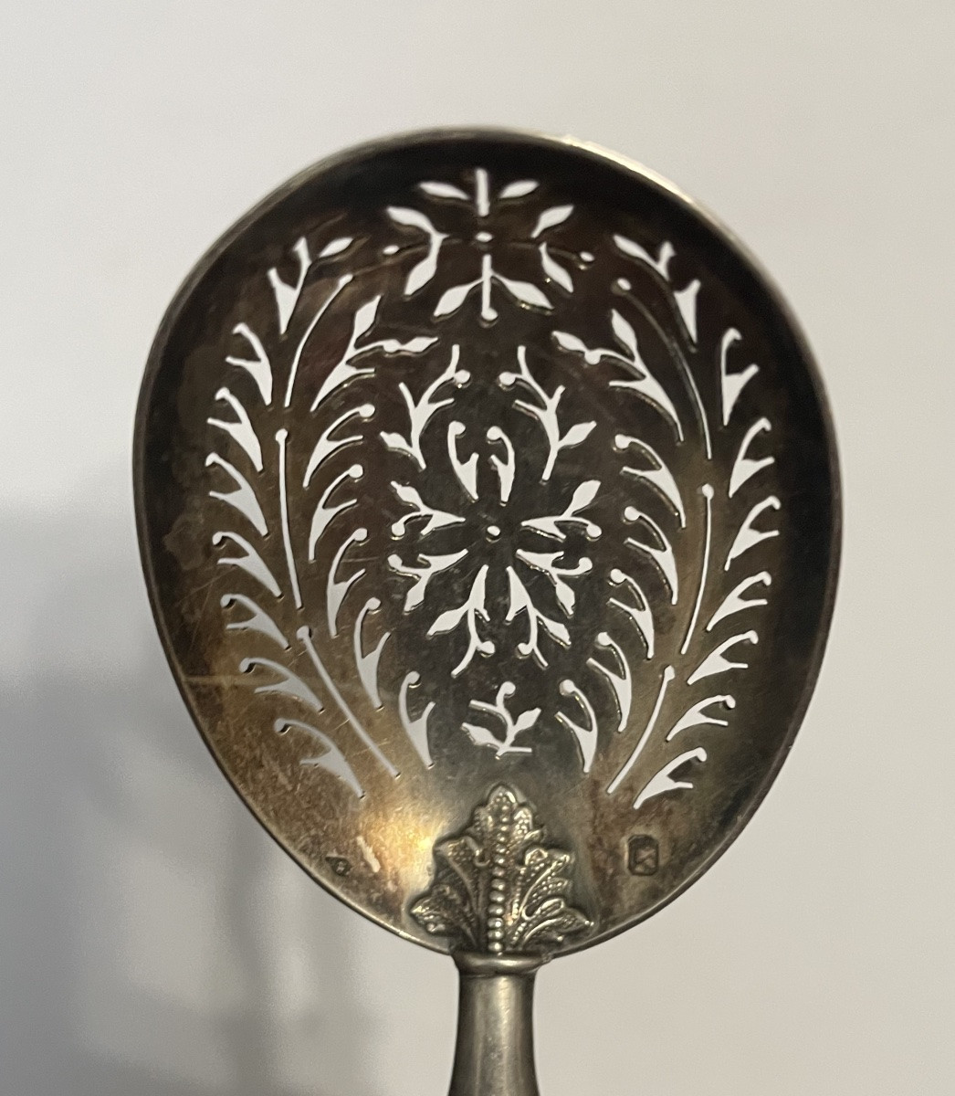 Solid Silver Serving Set – Silversmith François-auguste Boyer? – Paris, 19th Century-photo-3