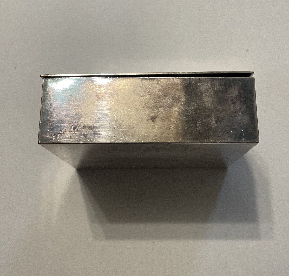 Rectangular Box In Solid Silver In Art Nouveau Style, Circa 1900.-photo-4