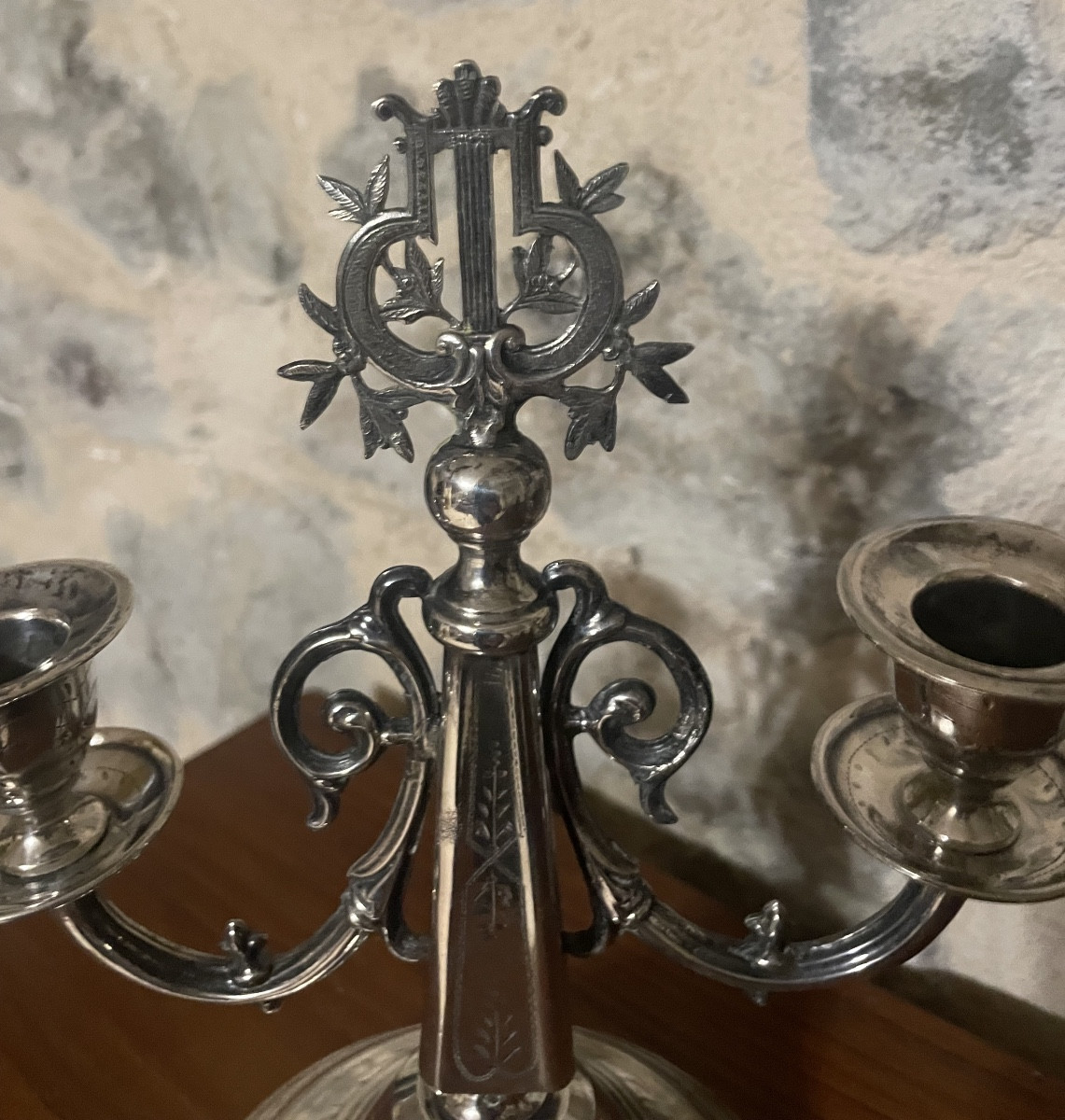 Chandelier en argent massif – Vienne, fin XIXe siècle-photo-2