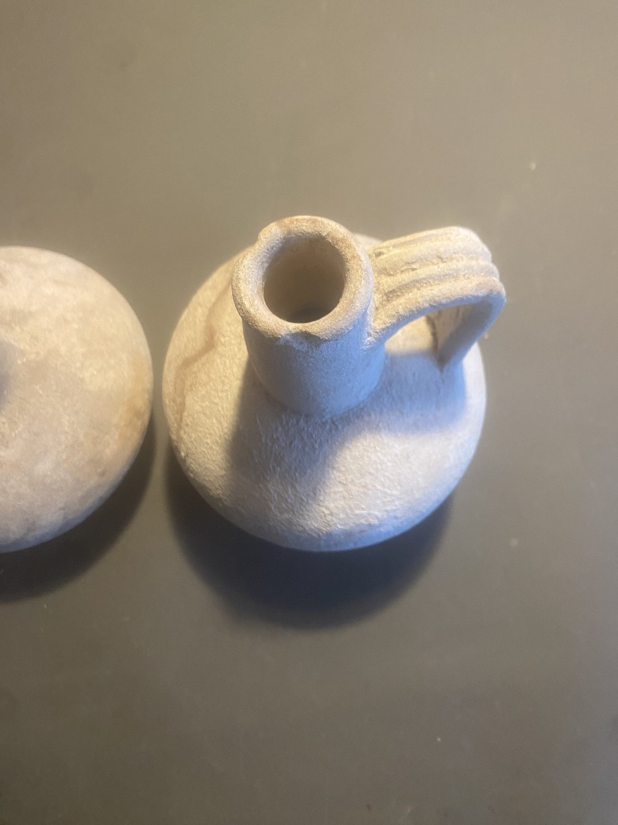 deux cruches en terre cuite d'époque Romaine-photo-2