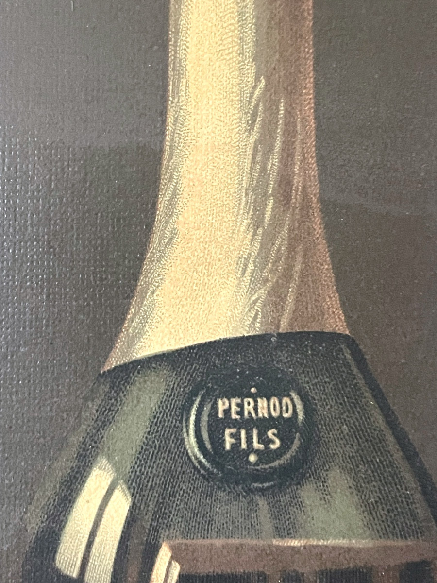 Beautiful Late 19th-century Advertising Chromolithograph Depicting "l 'absinthe" -photo-1