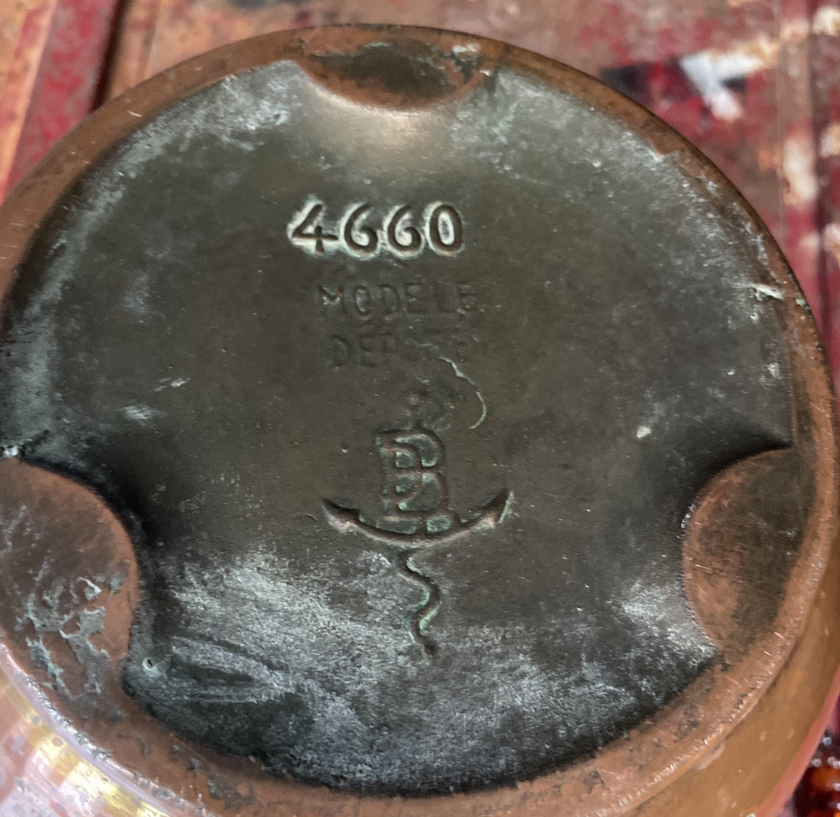 Cache-pot Art nouveau en cuivre repoussé, Fives-Lille – modèle 4660-photo-2