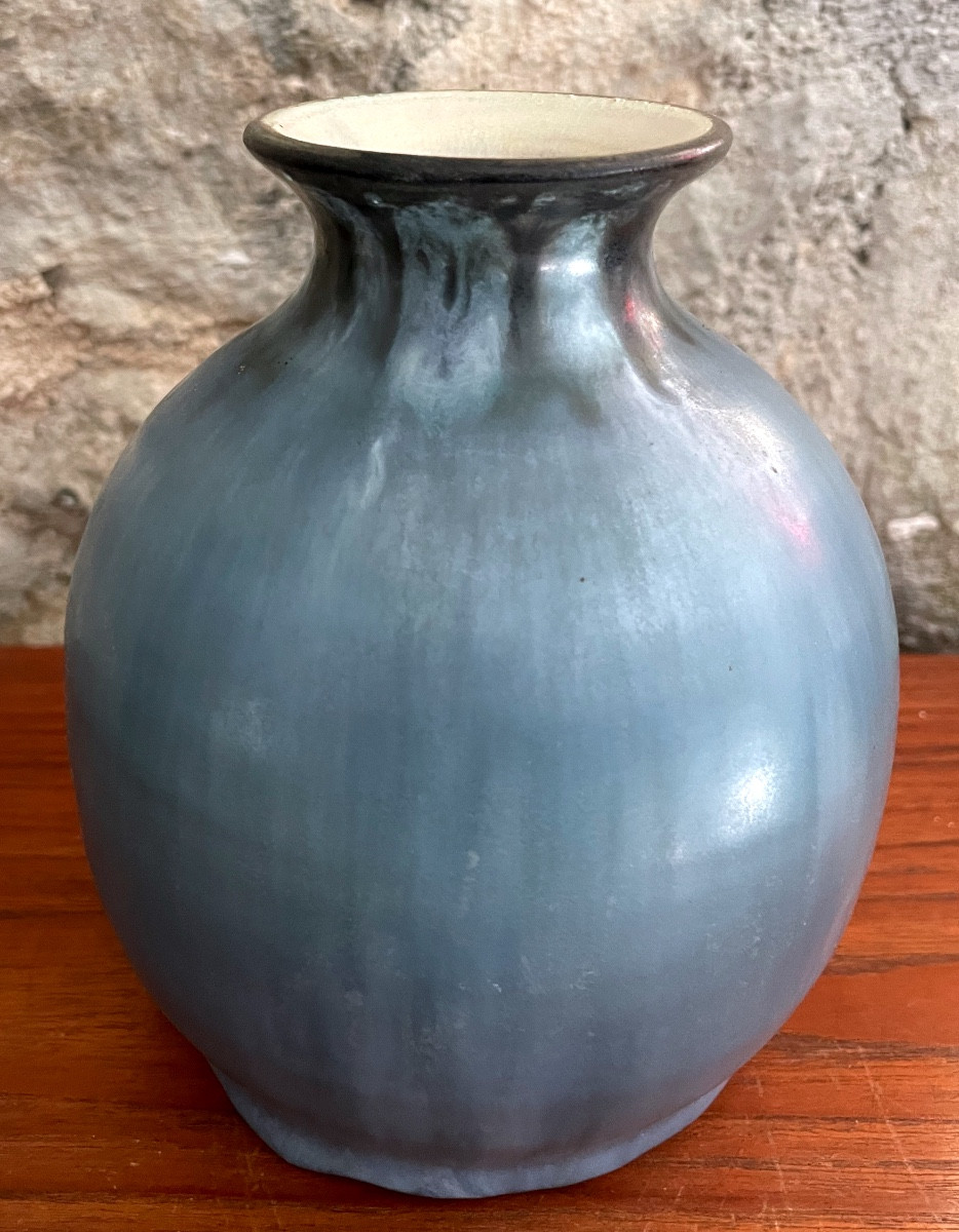 Vase en céramique – Atelier L’Enclos, Dieulefit – signé MH – vers 1960
