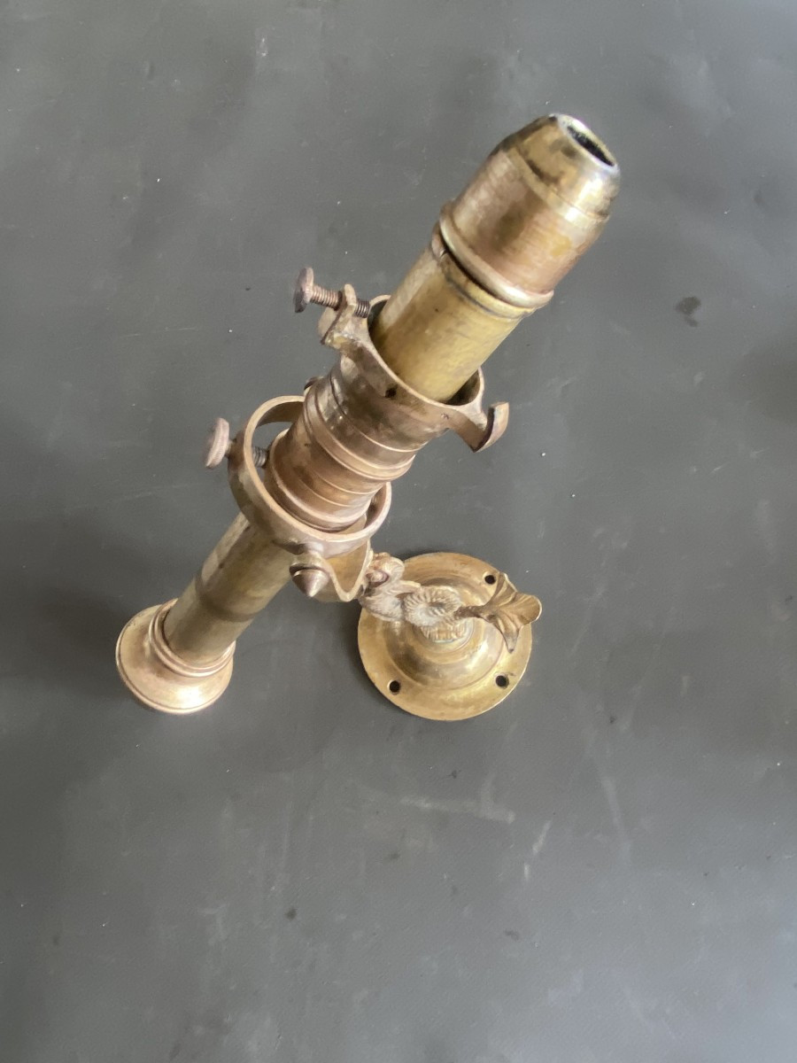 lampe de marine sur cardan époque XIX ° siècle-photo-2