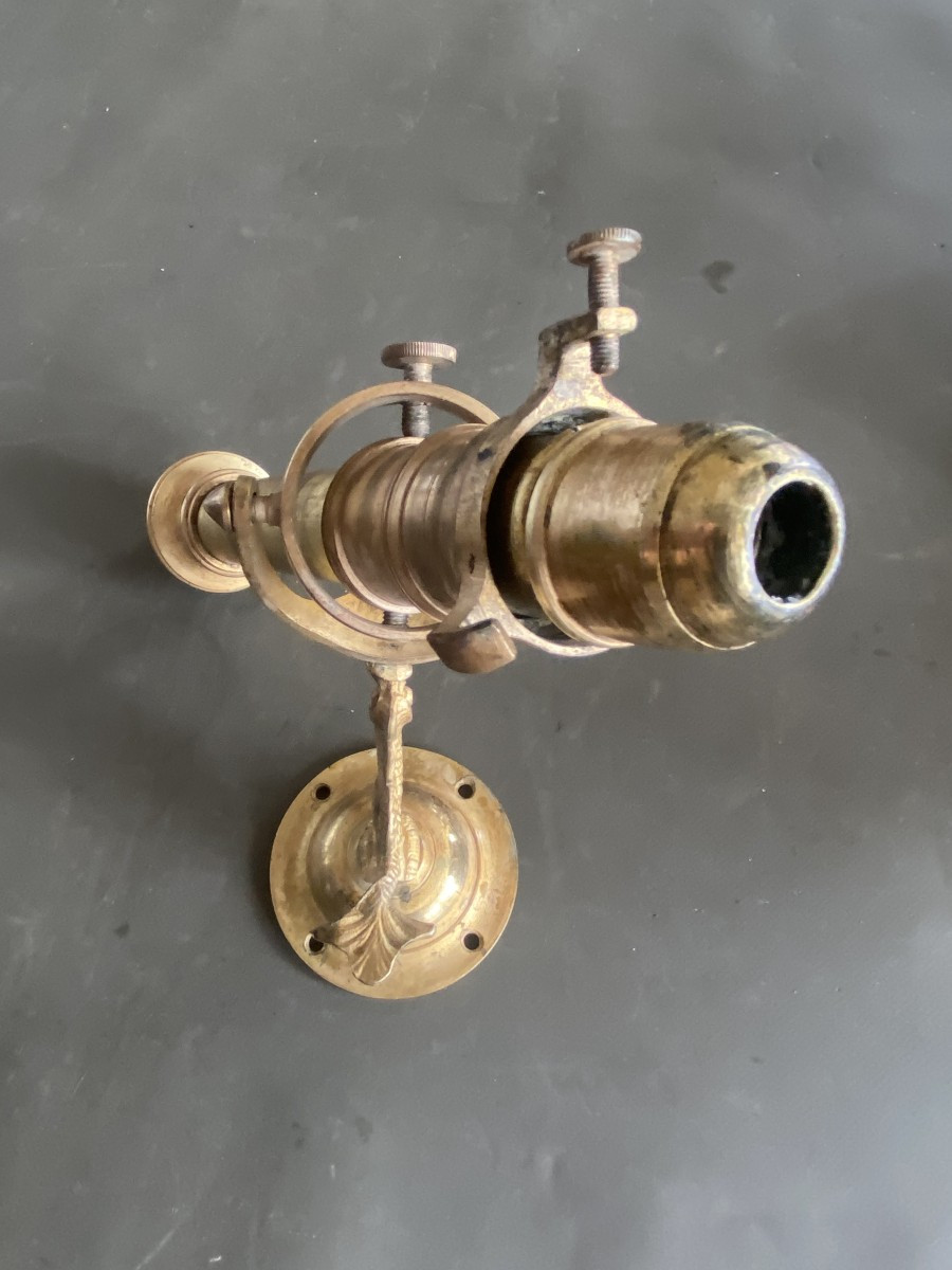 lampe de marine sur cardan époque XIX ° siècle-photo-3