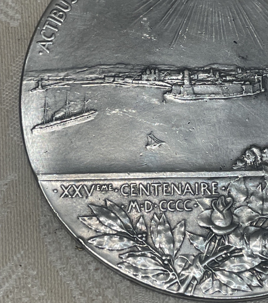 Silver Medal - Fondation De Marseille - 2500 Ans - A. Patey - N°172-photo-1