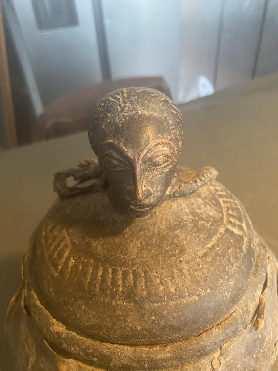 Oracle Box With Mouse Baoule Ivory Coast-photo-4