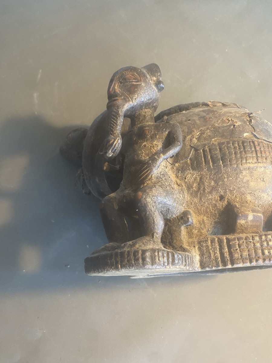 Oracle Box With Mouse Baoule Ivory Coast-photo-3