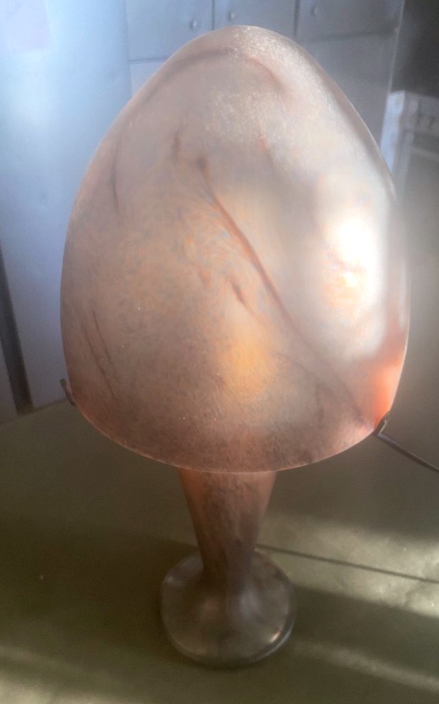 Lampe champignon en verre de la manufacture de VIANNE-photo-3