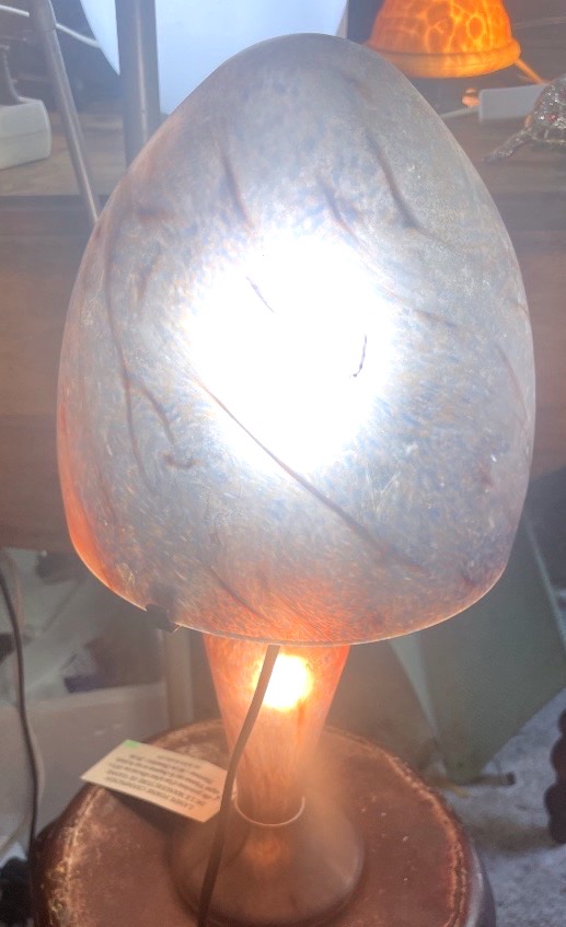 Lampe champignon en verre de la manufacture de VIANNE-photo-6