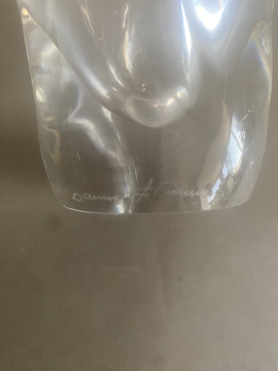 vase en cristal DAUM FRANCE Croix de Lorainne-photo-1