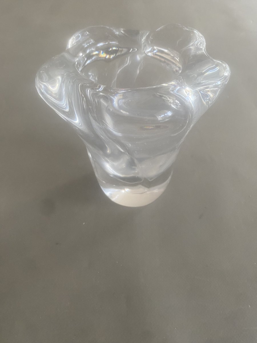 vase en cristal DAUM FRANCE Croix de Lorainne
