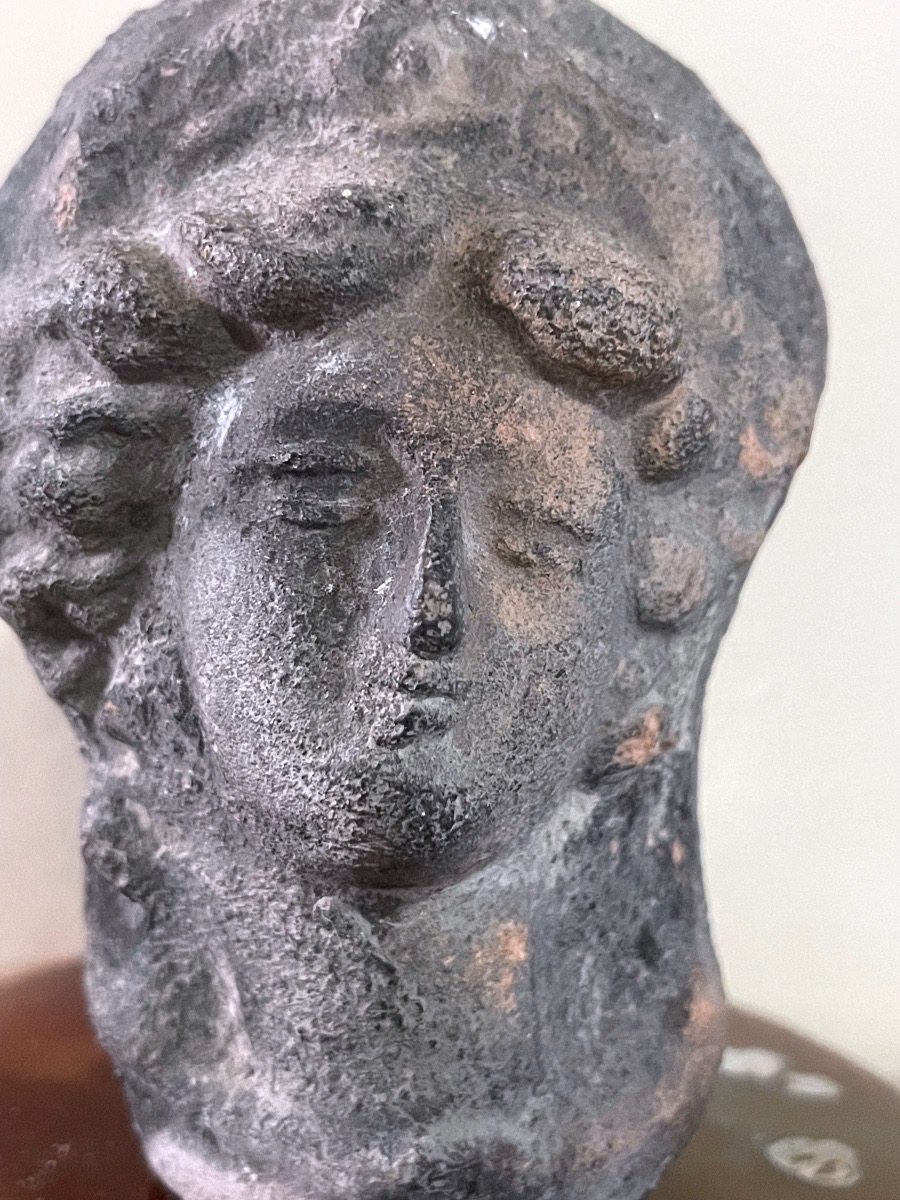 Hollow Terracotta Female Head – Hellenistic Or Roman Tradition; Requires Further Study-photo-2