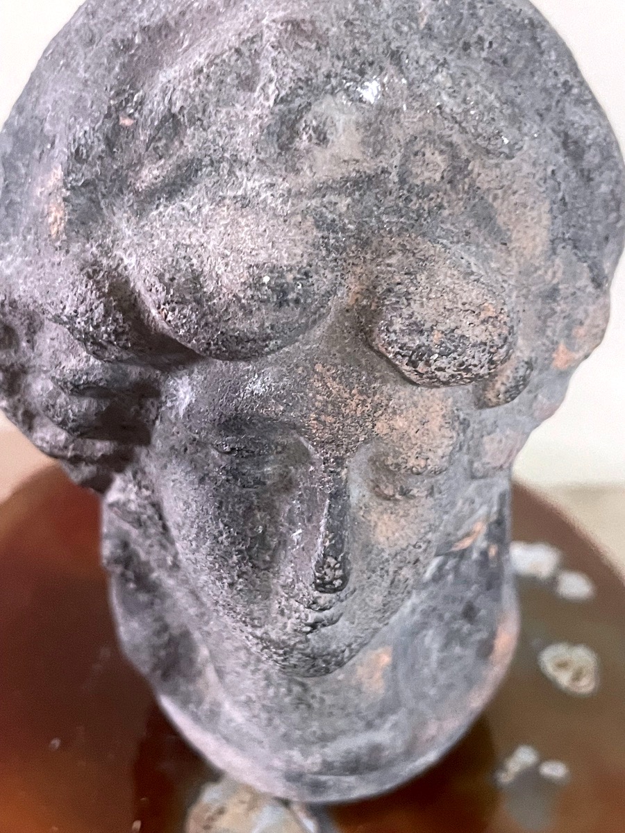 Hollow Terracotta Female Head – Hellenistic Or Roman Tradition; Requires Further Study-photo-4