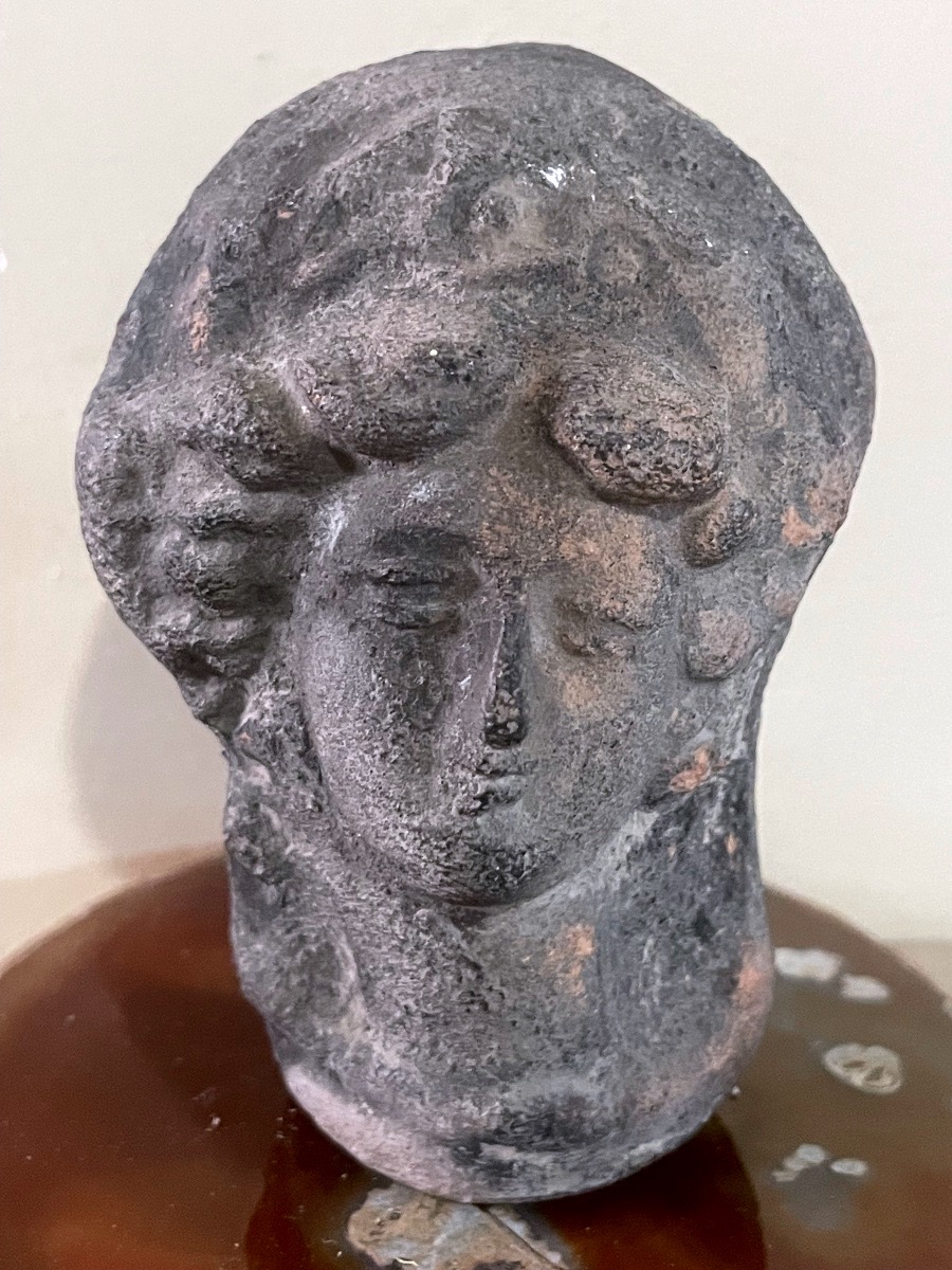 Hollow Terracotta Female Head – Hellenistic Or Roman Tradition; Requires Further Study-photo-6