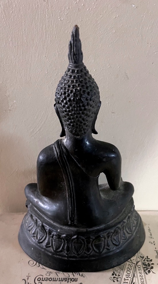 Bouddha assis en bronze – Thaïlande, période Rattanakosin, fin XIXᵉ – début XXᵉ siècle-photo-5