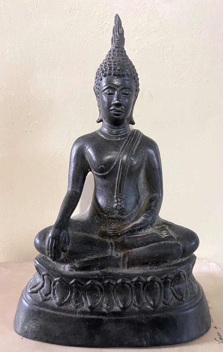 Bouddha assis en bronze – Thaïlande, période Rattanakosin, fin XIXᵉ – début XXᵉ siècle