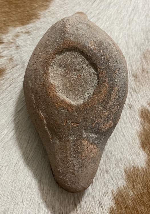 Roman Terracotta Oil Lamp – Stylized Animal Design-photo-4