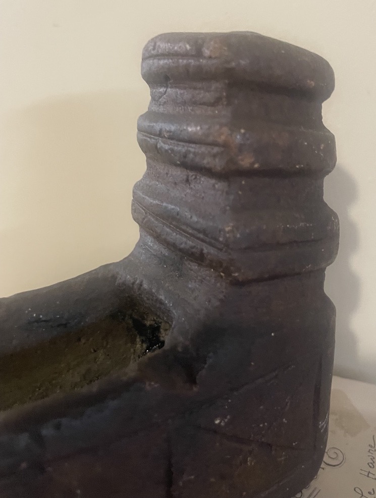 Antique Carved Stone Oil Lamp – From The Levant (syria Or Jordan?), 18th–19th Centuries-photo-3