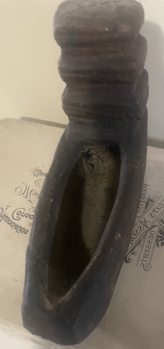 Antique Carved Stone Oil Lamp – From The Levant (syria Or Jordan?), 18th–19th Centuries-photo-1