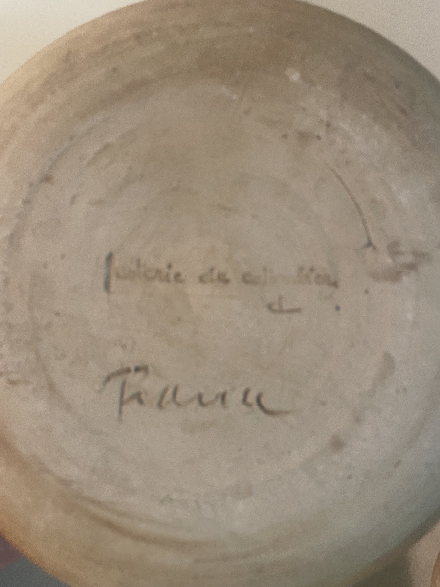 POTERIE DU COLOMBIER – SALADIER EN GRÈS ÉMAILLÉ-photo-4