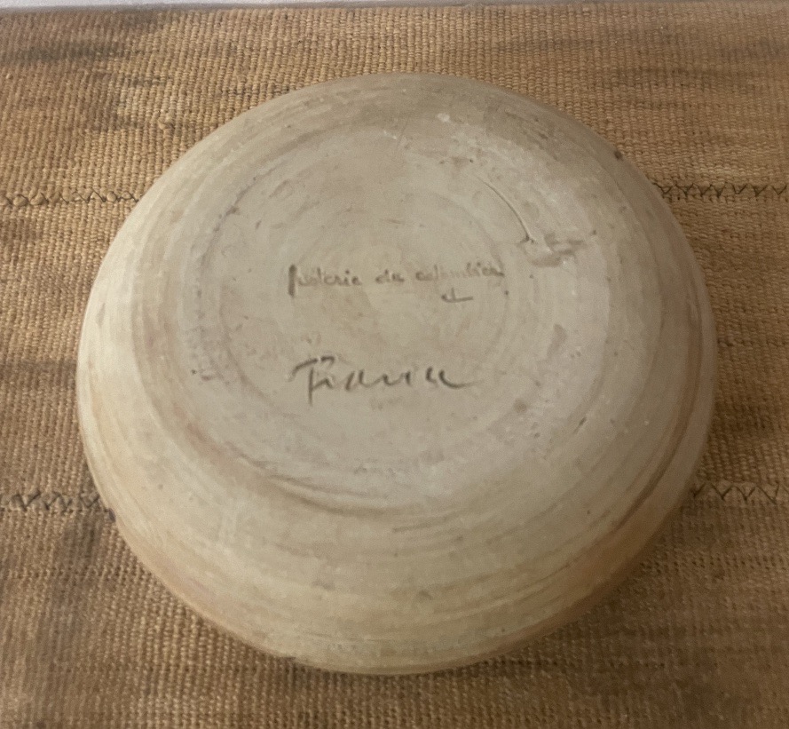 POTERIE DU COLOMBIER – SALADIER EN GRÈS ÉMAILLÉ-photo-7