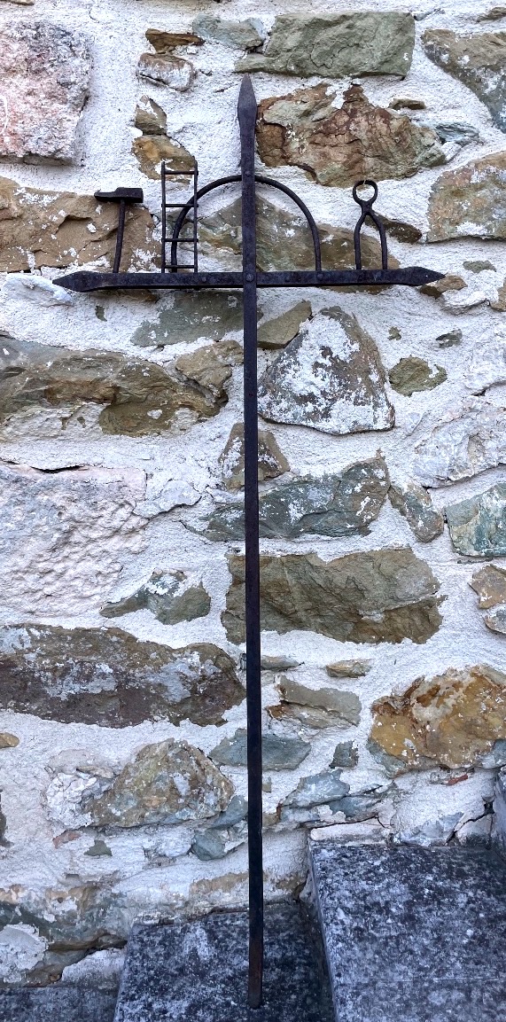 Croix de chemin en fer forgé – Gévaudan / Haute-Loire, début XIXe siècle-photo-2