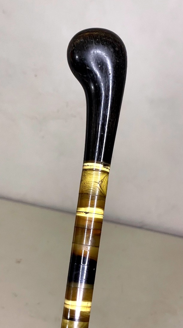 Antique Horn-disc Cane – Late 19th / Early 20th Century-photo-3
