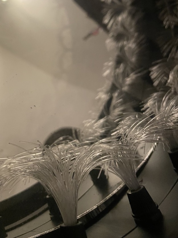 Table lumineuse cinétique à fibres optiques – années 1970-photo-4
