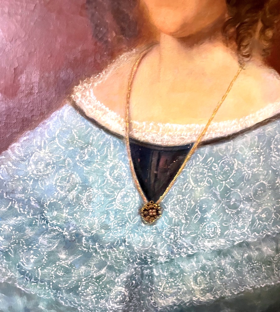 Portrait Of A Young Woman  – 1840, 19th-century French School – Attributed To J. L. Espérandieu?-photo-4