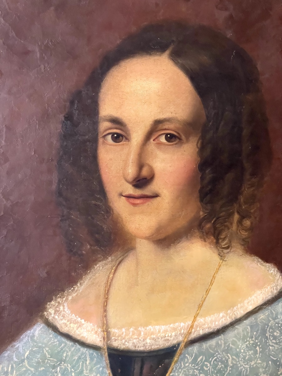 Portrait Of A Young Woman  – 1840, 19th-century French School – Attributed To J. L. Espérandieu?-photo-6