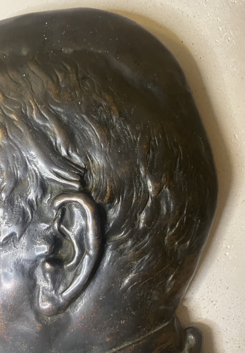 Bronze-patinated Cast-iron Plaque – Portrait Of Otto Von Bismarck-photo-4