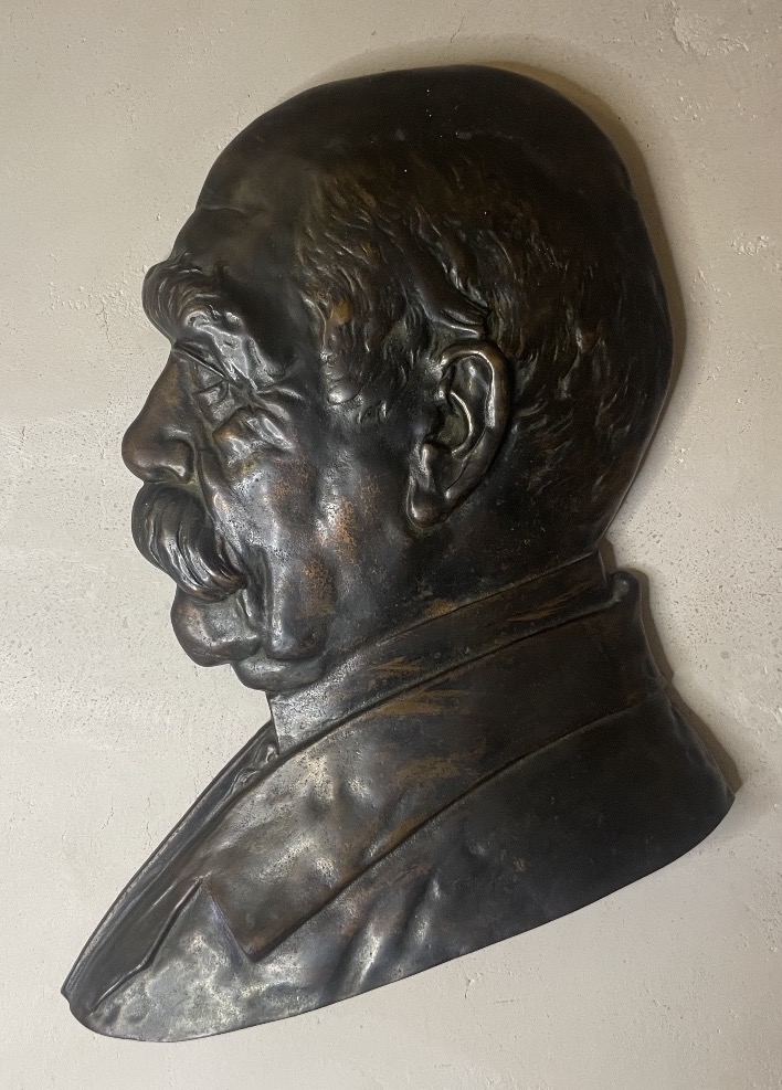 Bronze-patinated Cast-iron Plaque – Portrait Of Otto Von Bismarck-photo-7