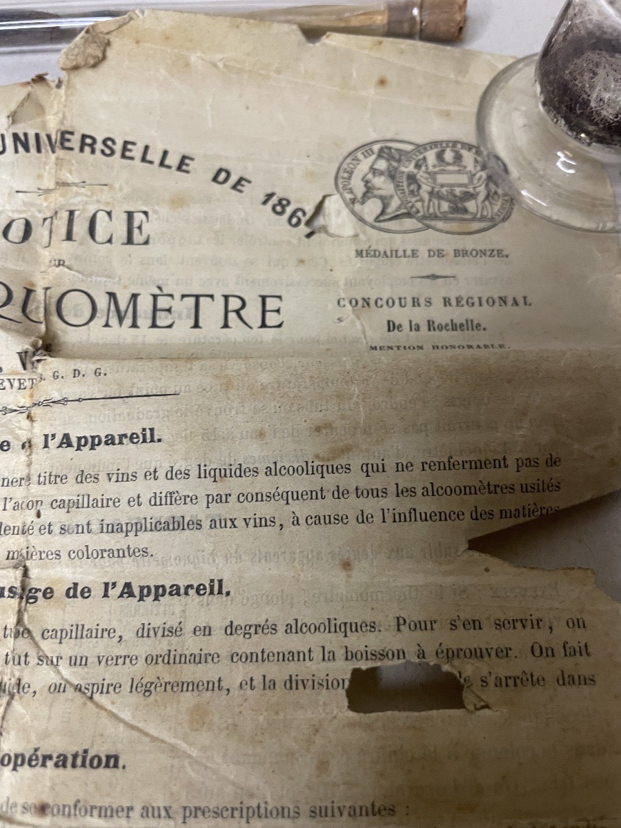 Antique Musculus, Valson & Garcerie Hydrometer – Circa 1865 – Scientific Instrument For Oenolog-photo-8